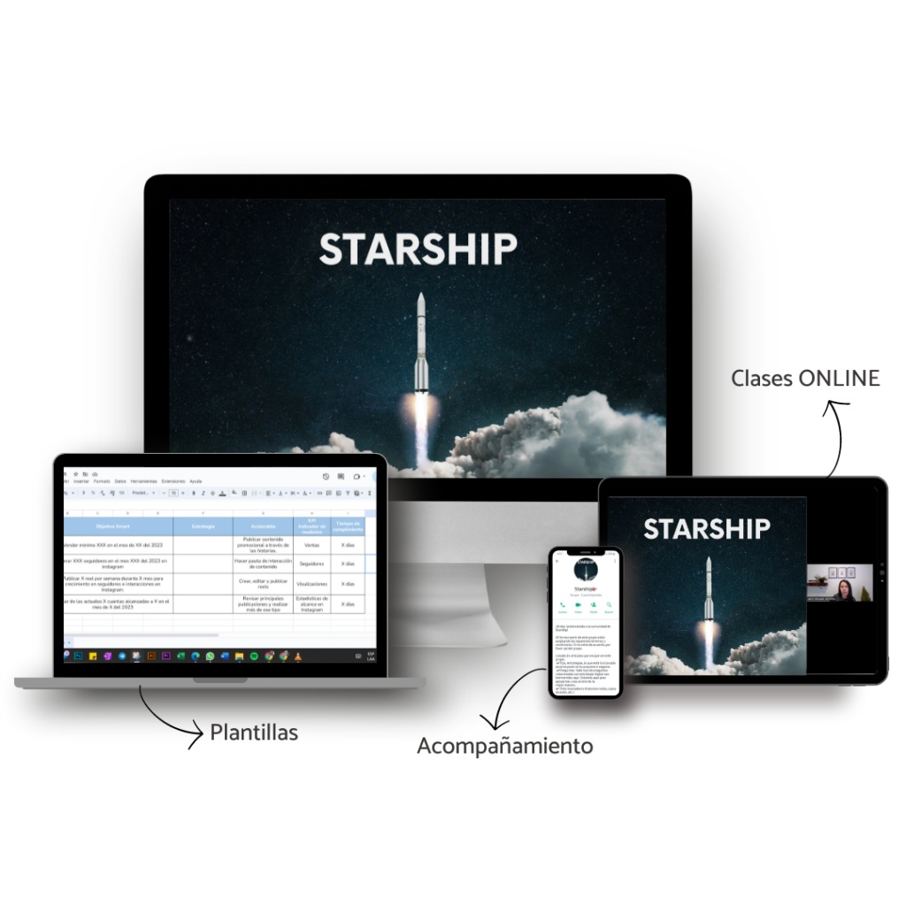 Mockup MAC- PC - Celu - Tablet Starship