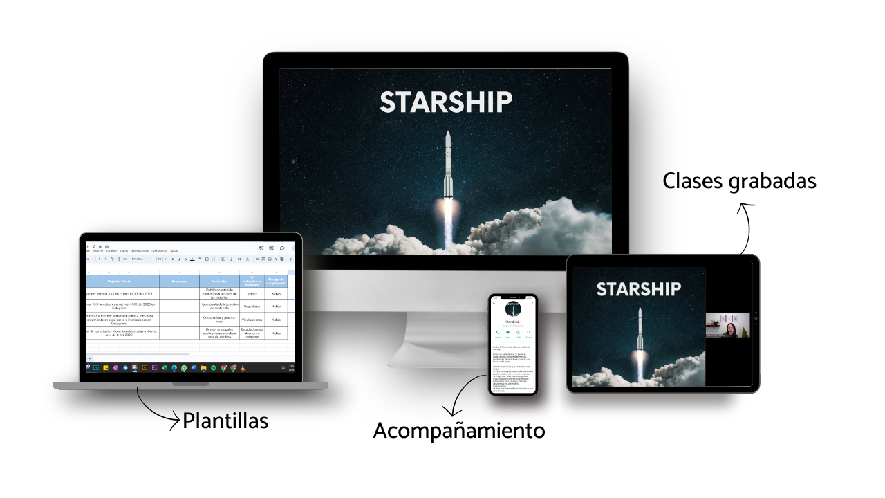 Starship-curso online-estrategia digital - Sara Estrategia Digital - Redes Sociales